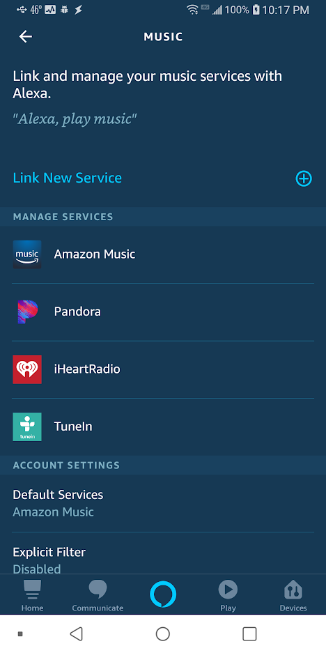 can you play pandora on echo dot