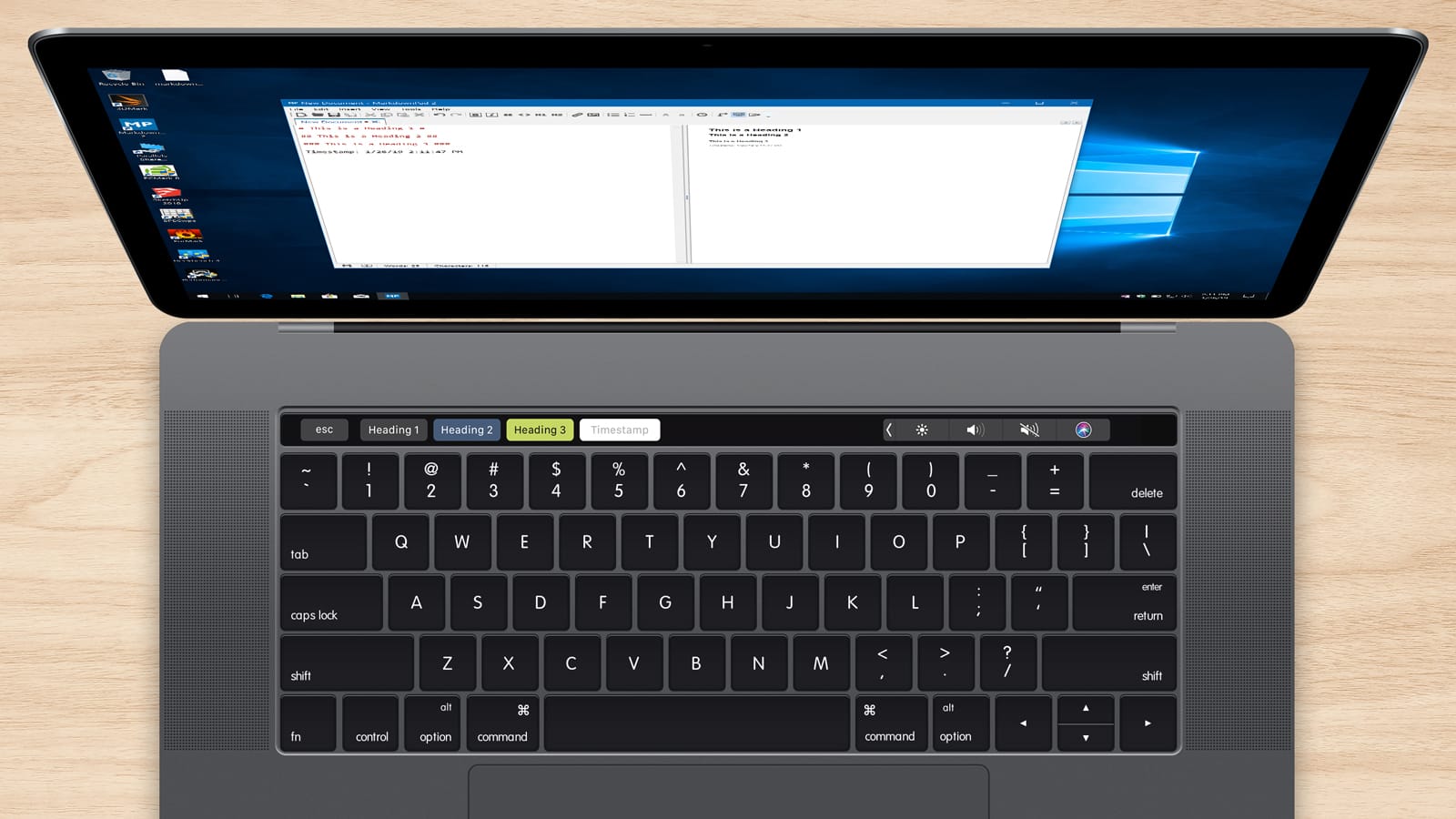 parallels custom touch bar