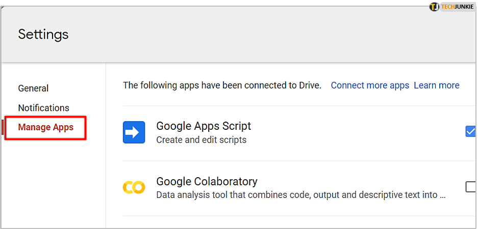 Managing Google Drive Apps