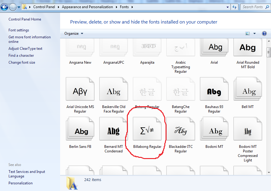 Font Font