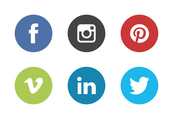 social-media-icons-the-circle-set