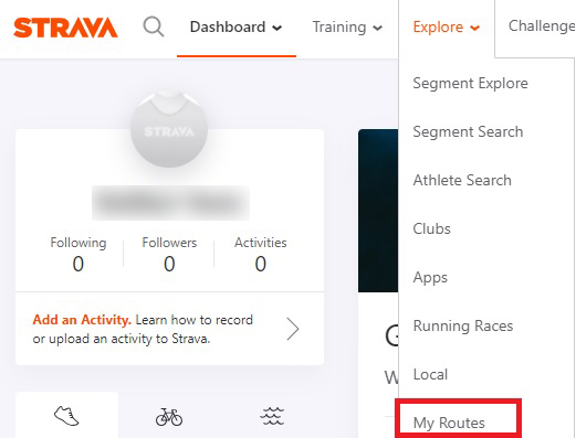 Strava Build a Route