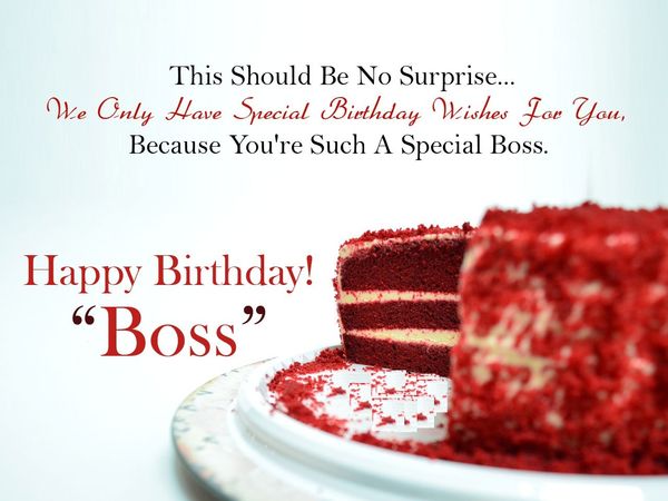 Happy Birthday Wishes For Boss