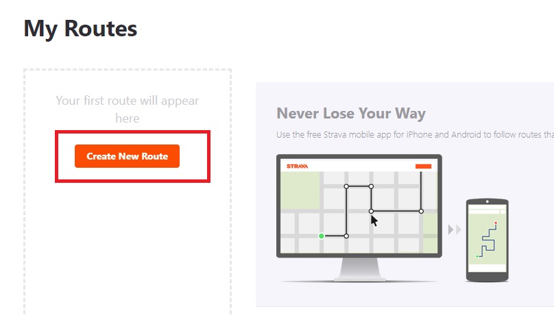 Strava Route map