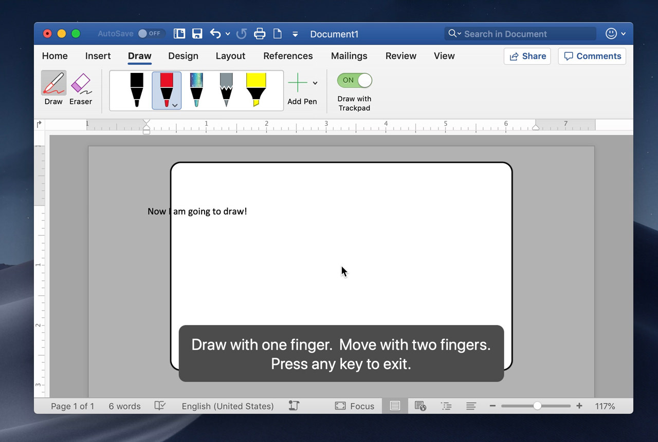 How To Draw In Word For Mac