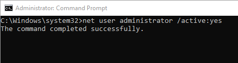 Enable Built-In Administrator Account on Windows 8