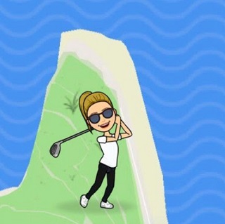 Bitmoji Playing Gold on Snap Map