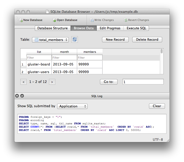 SQLite Database Browser