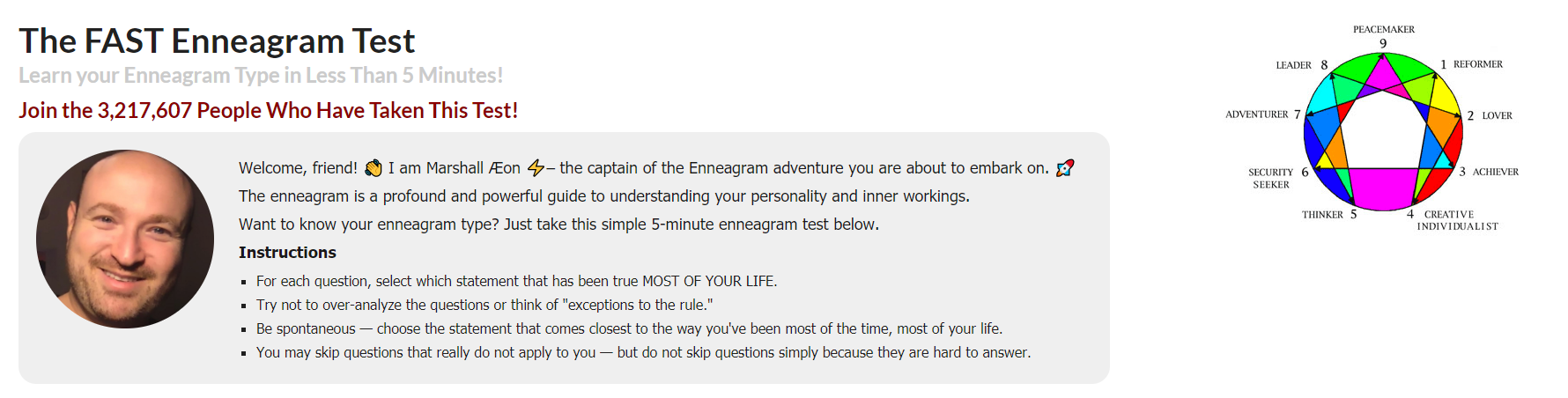 Eclectic Energies Enneagram Test Type 3