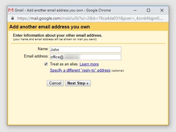 forward domain email to gmail