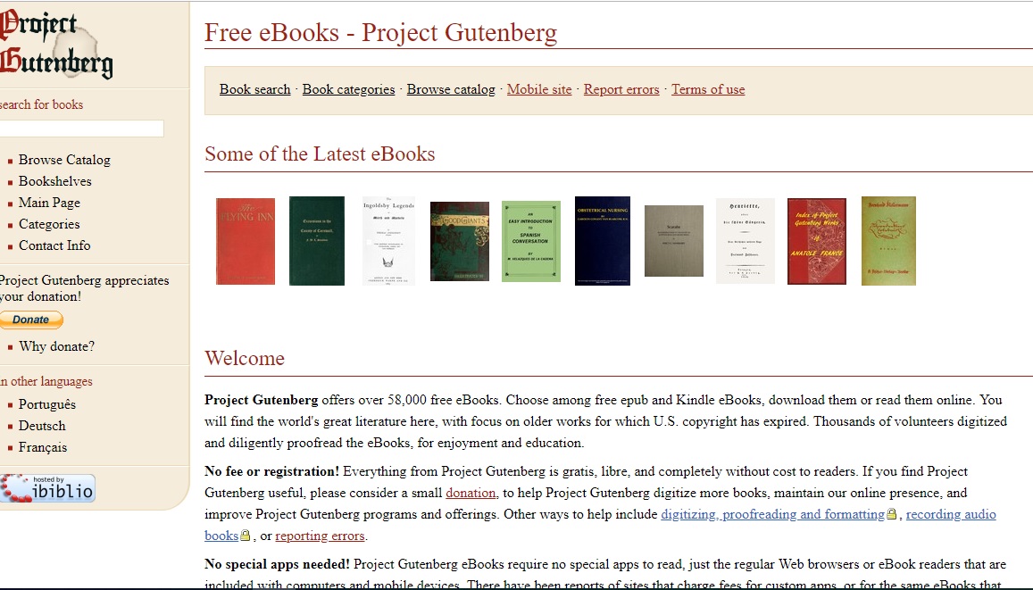 project gutenberg