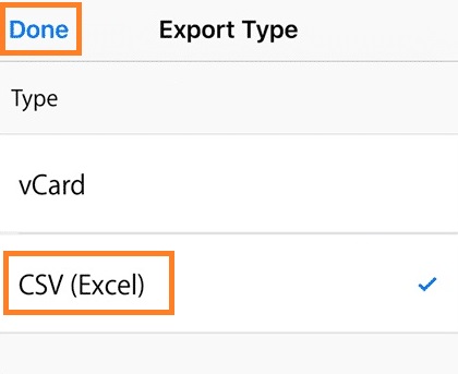 how to export to csv icloud contacts