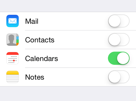 how to sync calendars with iphone
