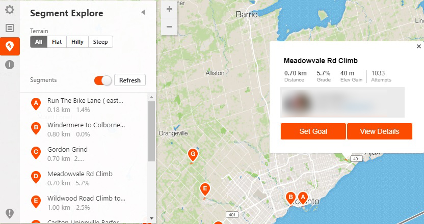strava segment explore