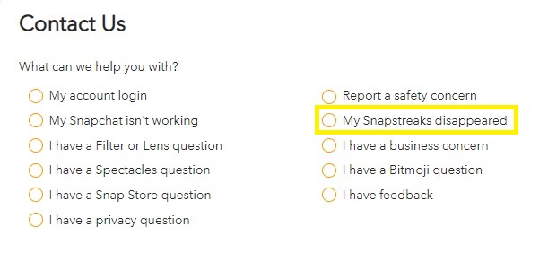 snapstreak disappeared