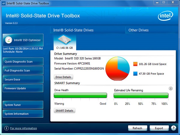 Intel Solid-State Drive Toolbox