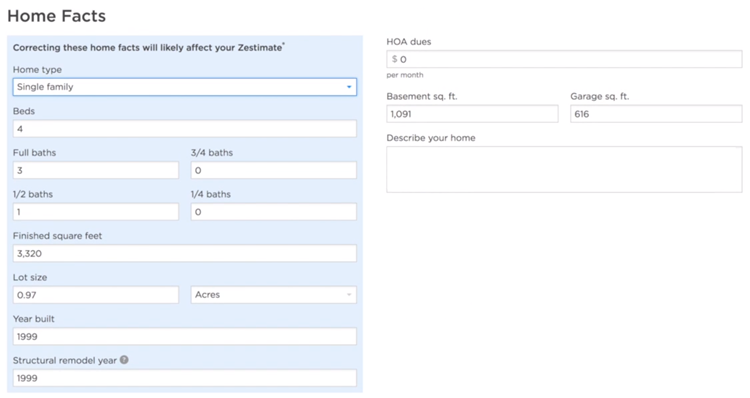 Change Your Zestimate