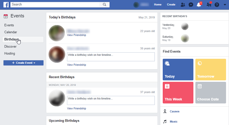 How to See Friends Birthdays on Facebook