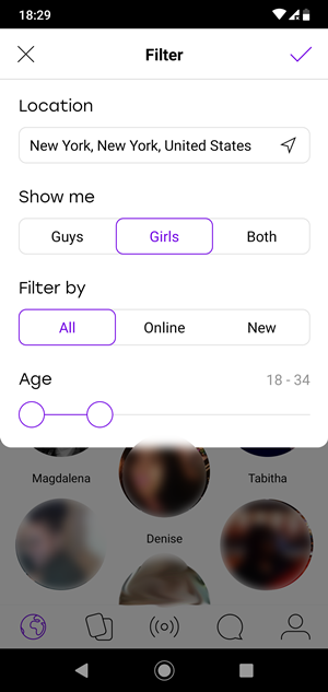 badoo filters