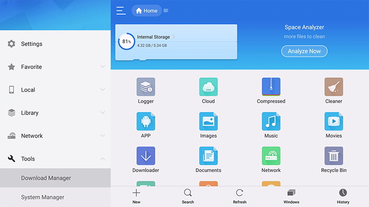 es file explorer