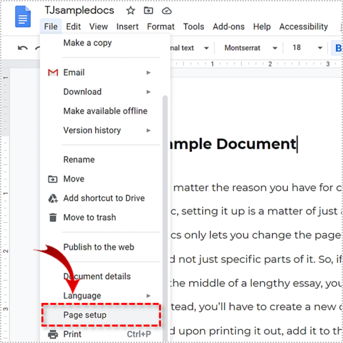 How To Make Google Docs Landscape - Tech Junkie