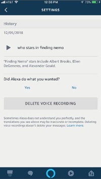 Delete Recordings via Alexa