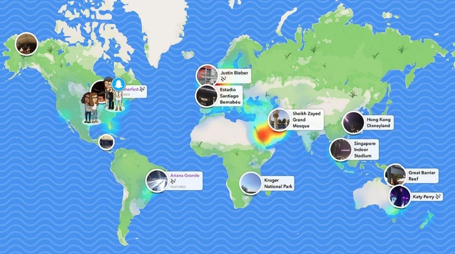 Snapchat Map feature