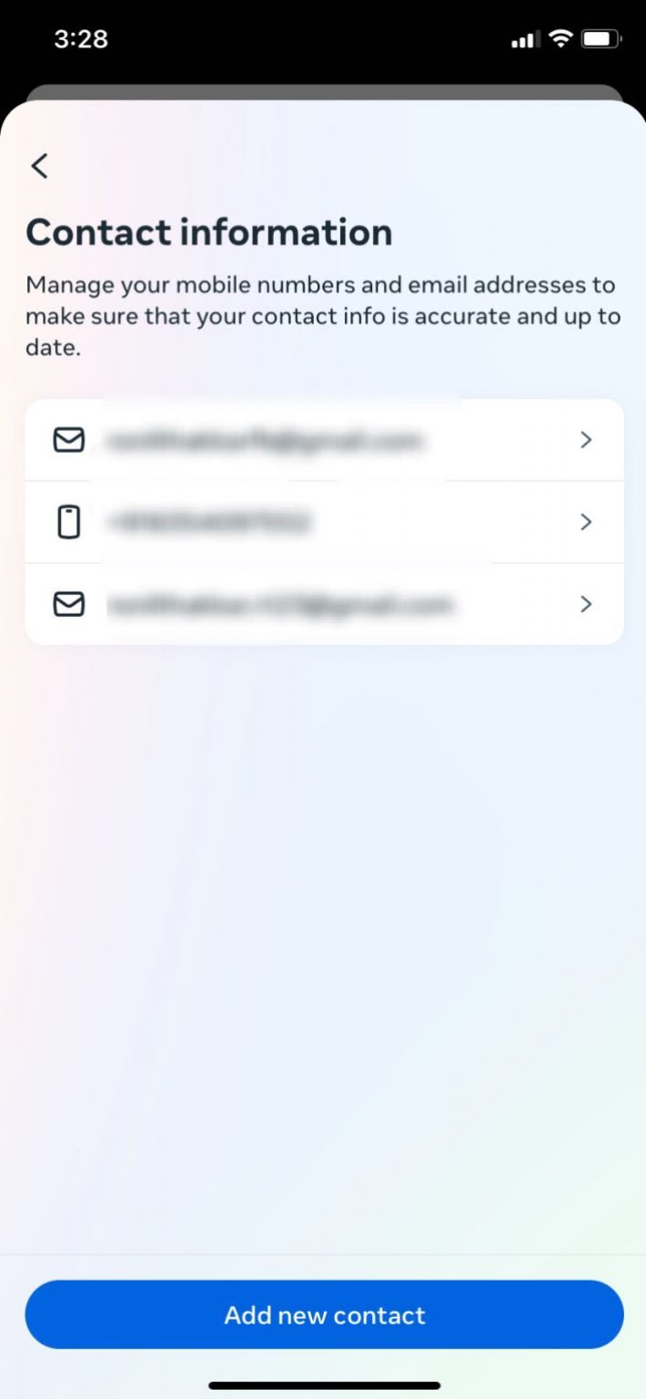 how to change facebook email and password on iphone
