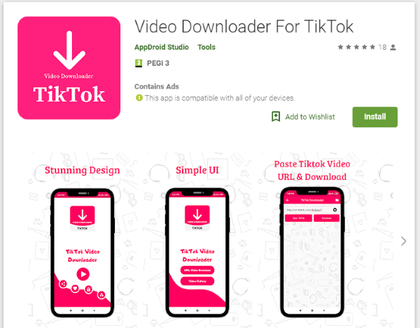 Tiktok video downloader