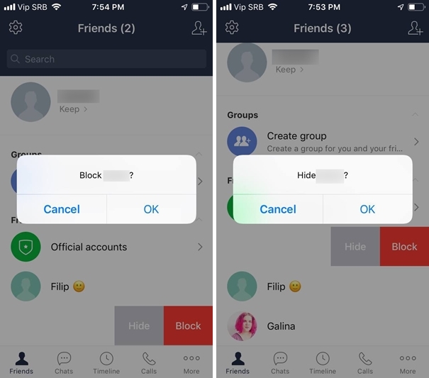 Cosa succede quando elimini qualcuno in linea?