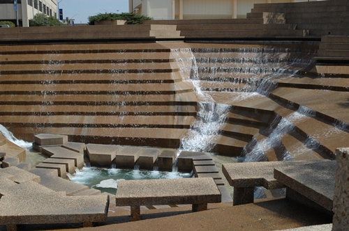 Fort Worth Water Gardens Captions