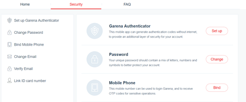 Garena security