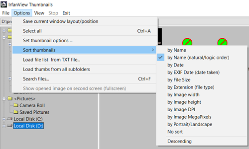 IrfanView Thumbnails