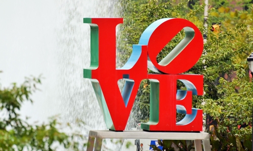The Love Statue Captions