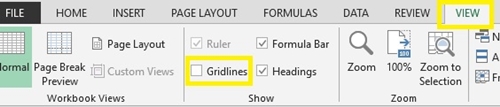 gridlines