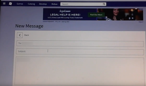 How To Send A Message On Roblox To Someone Whos Not Your Friend - how to make a message on roblox