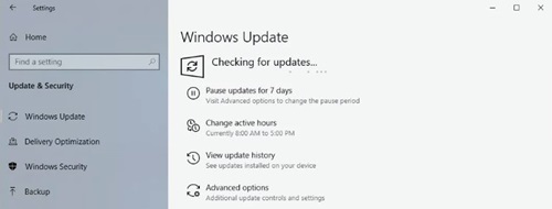 Check for Windows Updates