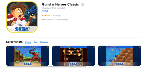 Gunstar Heroes Classic