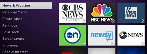 Official Free Local TV Channels on the Roku Store