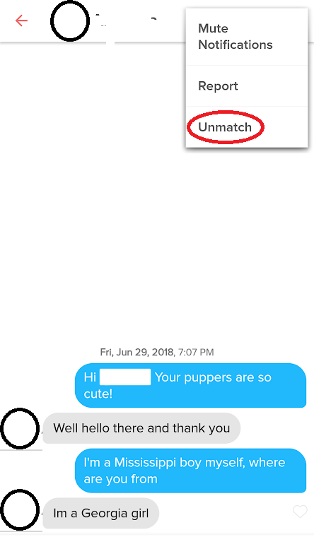 Unmatching and reporting