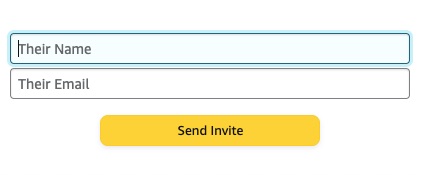 Amazon Household Send Invite button