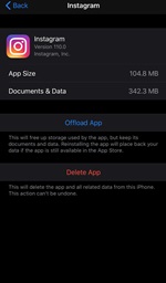 Delete Instagram