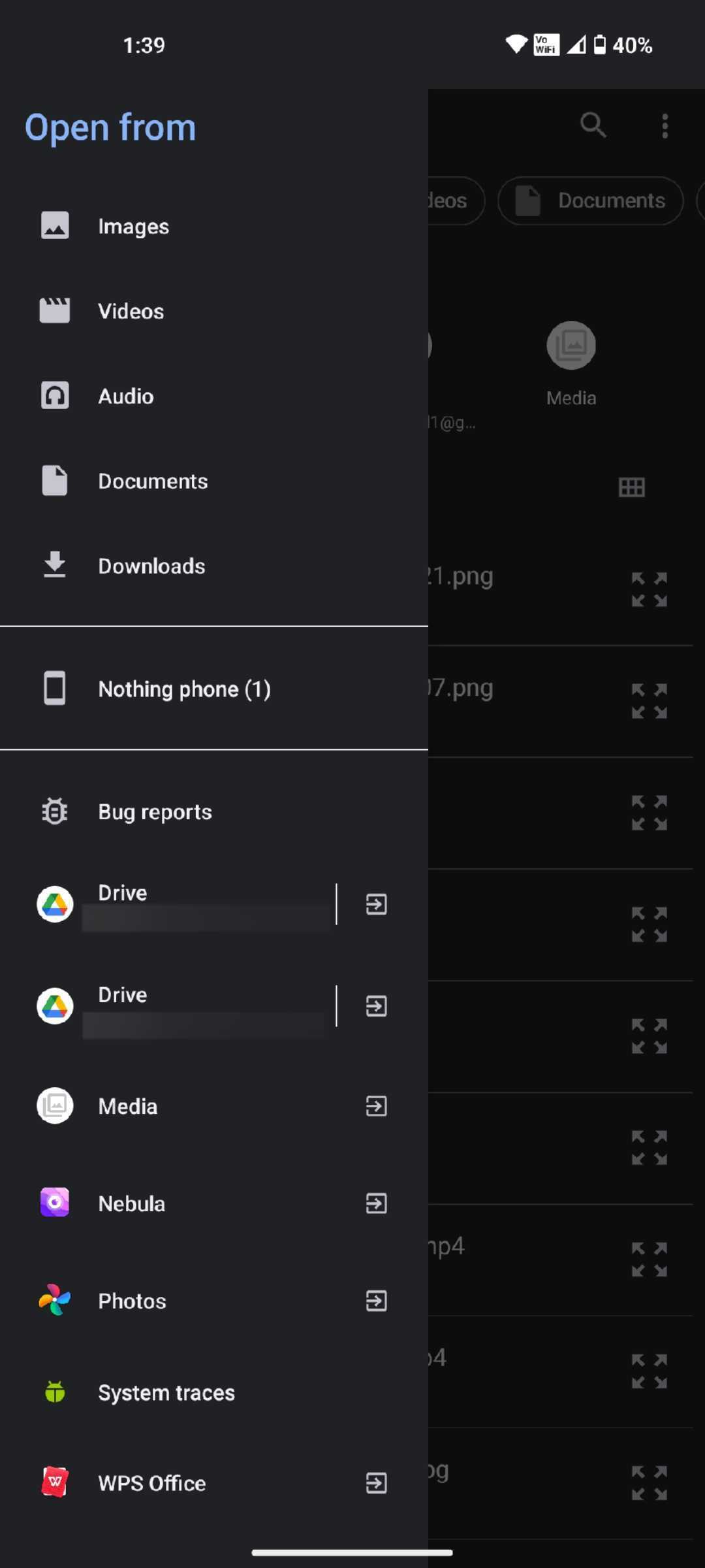 Gmail Photos option