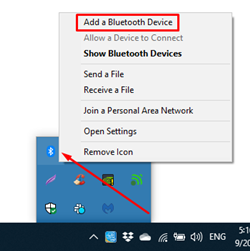 add a bluetooth device