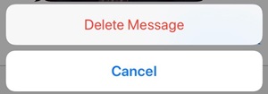 delete message