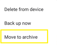 move to archive