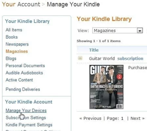 manage your kindle