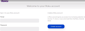 roku sign in