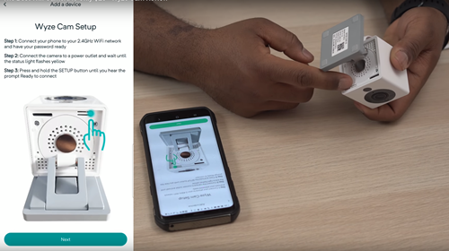 wyze cam setup