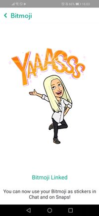bitmoji linked